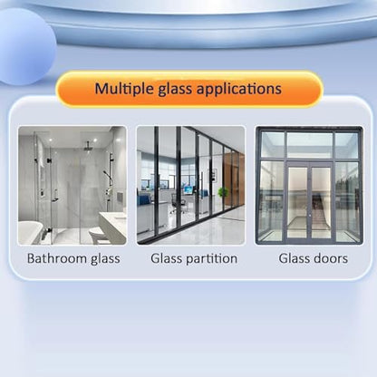 Double Sided Magnetic Window Cleaner Effortless Glass Cleaning for Home and Car Triangular Magnetic Squeegee with T-Shape Handle Windshield Wiper,Glass Washer Washing Equipment