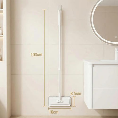 2026 New Snap Grip Mini Mop with Replacement Cleaning Cloth,Clever Zero Touch Mini Mop,100cm Long Handle Mopping Sweeper Stick for Multi Cleaning,Wet and Dry Use (1 Set) - color: 1 Set