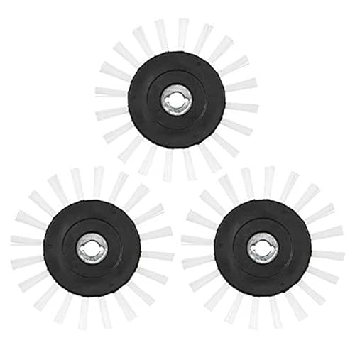 Grout Groovy! Replacement Brush Wheels 3-Pack – Nylon Cleaning Brush Heads Machines, Indoor Cleaner Tool for Tile, Bathroom, Kitchen Floors, Easy Scrubbing Solution