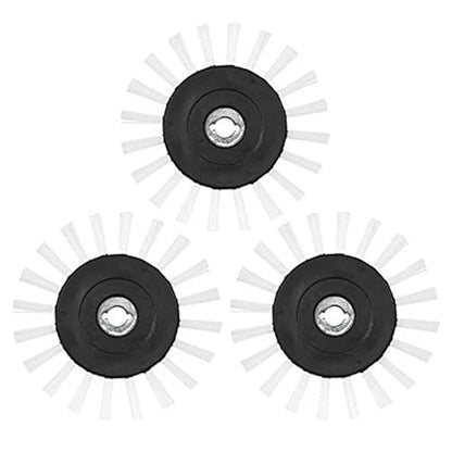 Grout Groovy! Replacement Brush Wheels 3-Pack – Nylon Cleaning Brush Heads Machines, Indoor Cleaner Tool for Tile, Bathroom, Kitchen Floors, Easy Scrubbing Solution