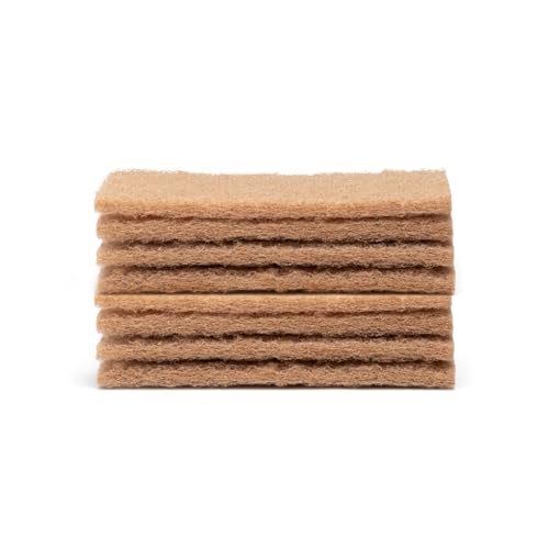 Full Circle Neat Nut, Walnut Scour Pads – Pack of 8 – Powerful, Non-Scratch Dish Scrubber Made with Plant-Based & Recycled Materials, Safe for Nonstick - size: Walnut Scour 8pk