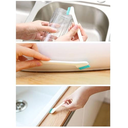 8Pcs Multi-Functional Crevice Cleaning Brush Set - Cup Lid Gap Cleaner, Bottle & Nipple Detail Brush, Long Handle Kitchen Sink & Groove Scrubber for Home Use - size: 8pcs