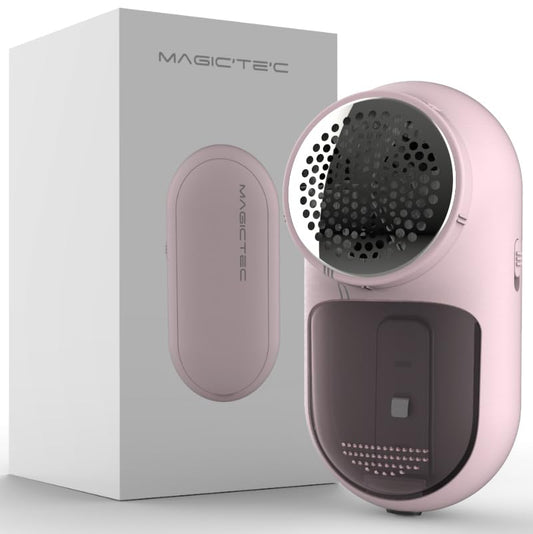 Rechargeable Fabric Shaver, Magictec Lint Remover Sweater Defuzzer Lints Fuzzs Pills Pilling Trimmer for Clothes and Furniture -Battery Operated Pink - color: Pink