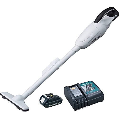 Makita XLC02RB1W 18V LXT Lithium-Ion Compact Cordless Vacuum Kit (2.0Ah), 1.3 Pint - style: Kit