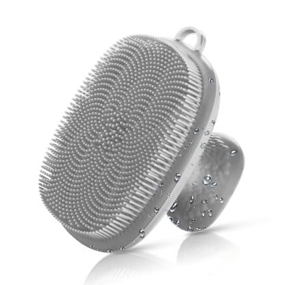 Face Scrubber Face Scrubber for Men Facial Cleansing Brush Silicone Face Wash Brush Manual Waterproof Cleansing Skin Care Face Brushes for and Exfoliating (Gray) - color: Gray