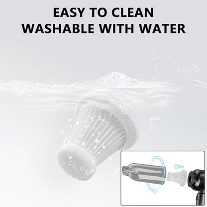 Professional Car Vacuum Cleaner, 20000Pa Powerful Handheld Vacuum for Car Interior Cleaning, Portable Cordless Mini Vacuum with Brushless Motor & Crevice Tool for Car