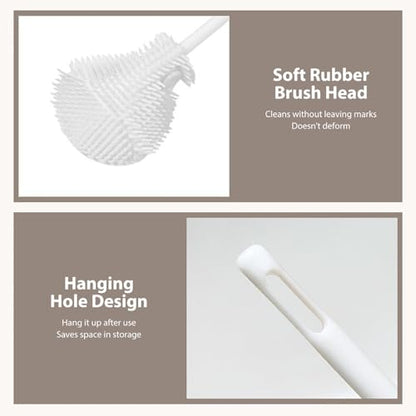 Long Bottle Cleaning Brush 360 Flexible Silicone Bottle Brush for Cups Narrow Mouthed Bottles - color: 1pc