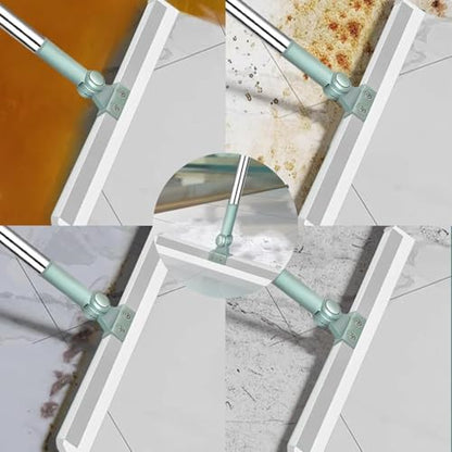 Retractable Silicone Floor Scraper Bathroom Wiper,Retractable Silicone Floor Scraper Bathroom Wiper 35cmsiliconegroundscrape,Floor Wiper 52cmsiliconescrape,Pet Hair Cleaning Silicone Broom (20in) - color: 20in