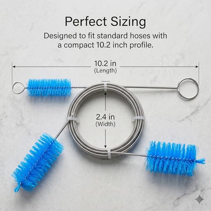 Flexible Drain Clog Remover Brush Single Head Extended Reach Cleaning Tool for Bathroom Kitchen and Sink Drains Blue - color: Blue, size: Medium