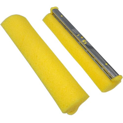HOMEMAID® 12" Roller Sponge Mop – Replacement Foam Refill Sponge Head (Made in USA) - Self-Wringing Sponge Mop for Hardwood, Tile & Kitchen Floors, Home, Commercial, Janitorial & Industrial Cleaning - color: Refill