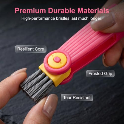 3 in 1 Cup Lid Cleaning Brush, 2026 New 3 in 1 Multifunctional Cleaning Brush Portable Cup Lid Cleaner, Cup Lid Gap Cleaner HomeKitchen Gadgets - color: Blue *3