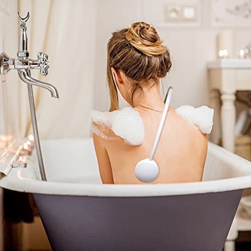 Fanwer 2 Pack Back Scrubber for Shower with Long Handle, 27.5" Long Handle Back Bath Brush for Elderly, Disabled, Limited Mobility, Post-Surgery, Frozen Shoulder,Arthritis,Men and Women - size: 2pcs 27.5"