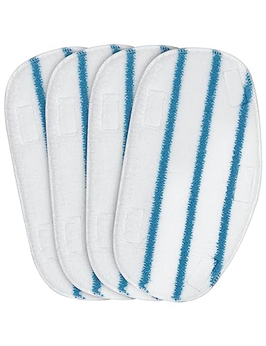 Steam Mop Pads Compatible with PurSteam ThermaPro 10-in-1 and ThermaPro 211 Steam Mop Cleaner Microfiber Pur steam Mop Replacement Pads Washable Reusable Steam Mop Pads for Steamer Floor Cleaning - color: 4 Pack-pursteam Thermapro Steamer Mop Pad