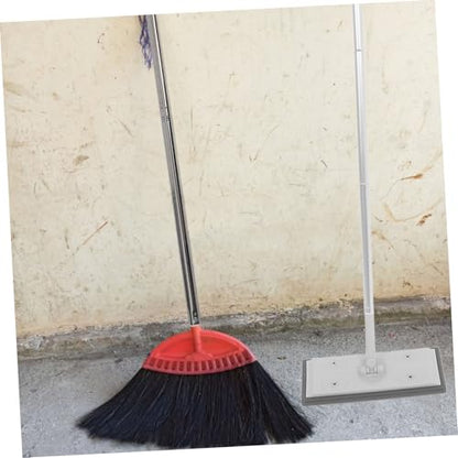 Cabilock Adjustable Section Telescopic Cleaning Mop with Reinforced Aluminum Pole Electrostatic Flat Mop for Efficient Dust Collection Hardwood Floors Includes Window Squeegee for Shower