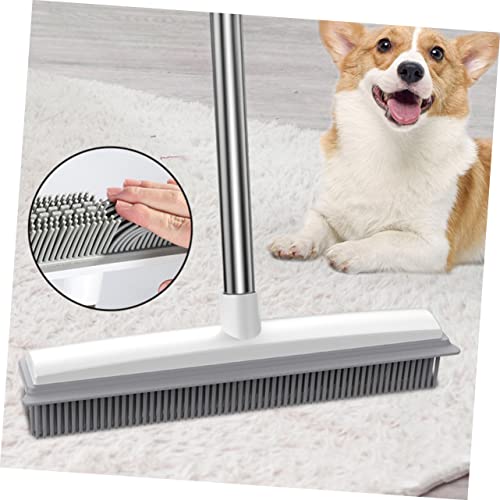 CHILDWEET Long Handle Floor Cleaning Brush Versatile Brush for Pet Fur and Carpet Cleaning Efficient Scrubbing Tool for Hardwood Floors and Carpets