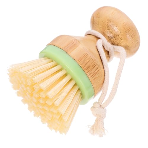 UPKOCH Kitchen Scrubber Brush with Palm Handle Green Vegetable and Dish Cleaning Brush for Tough Stains for Pots and Pans Cleaning