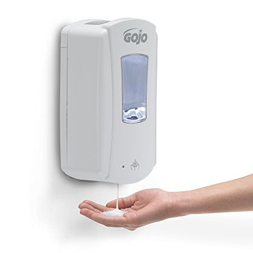 GOJO LTX-12 Touch-Free Foam Hand Soap Dispenser, White, for 1200 mL GOJO LTX-12 Hand Soap Refills (Pack of 1) - 1980-01 - color: White