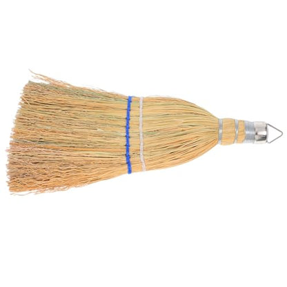 Luxshiny Outdoor Cleaning Broom Handheld Whisk Broom with Hanger Heavy Duty Patio and Yard Sweeping Brush for Driveway Garage and Garden Use
