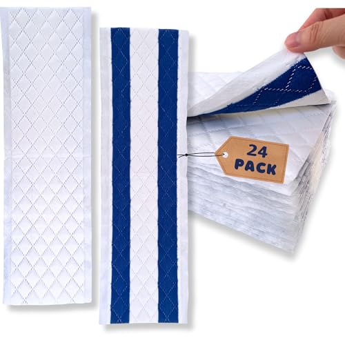 18 Inch Microfiber Disposable Mop Pad 24 Pack for All 16-18'' Hook & Loop System Mop, Wet Dry Cleaning Pad Compatible with Bona,Rubbermaid,Turbo,Norwex (18 in, 24 Pack) - color: 18 In, 24 Pack
