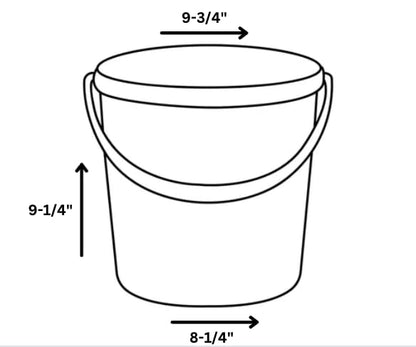 House Naturals 2 Gallon Food Grade - BPA Free Made in USA Buckets Lime Color pails with Screw On Gasket Lids (1, Lime - Red lids) - color: Lime - Red Lids