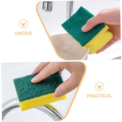 LIFKOME 10pcs Scrub Pads Non-Scratch Sponge Cleaning Pads for Kitchen and Dish Washing Versatile for Utensils Pots Tableware Cleaning