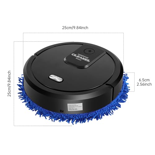 Smart Quiet Mopping Machine Wet & Dry USB Rechargeable | Efficient USB Rechargeable Mop Machine Large Areas with Spray Humidifying Suitable for Home & Office Floors