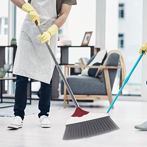Healifty 1set Broom and Dustpan Handle for Easy Cleaning Home Office and Kitchen Soft Bristles for Efficient Dust Collection and Versatile Use - color: Color15