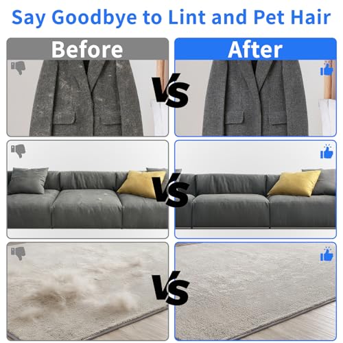 Pet Fit For Life Reusable Pet Hair Removal Glove – Dog & Cat Fur Remover Mitt for Furniture – Cleaning Grooming Tool for Sofa, Couch, Carpet, Car Interior & Clothing, Shedding & Deshedding – 2 Pack