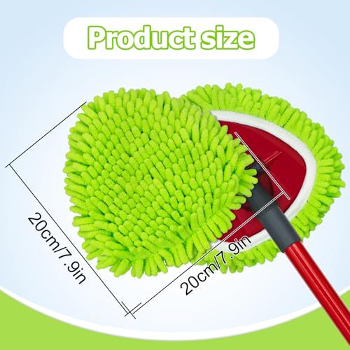 Mop Heads Replacements Compatible with O-cedar Easy Wring 1-Tank System,Mop Replace Head for Dry/Wet Use,4 Pack Reusable Spin Mop Replacement Head,Washable Chenille Dust Mop Refills for Floor Cleaning - size: 4 Pack