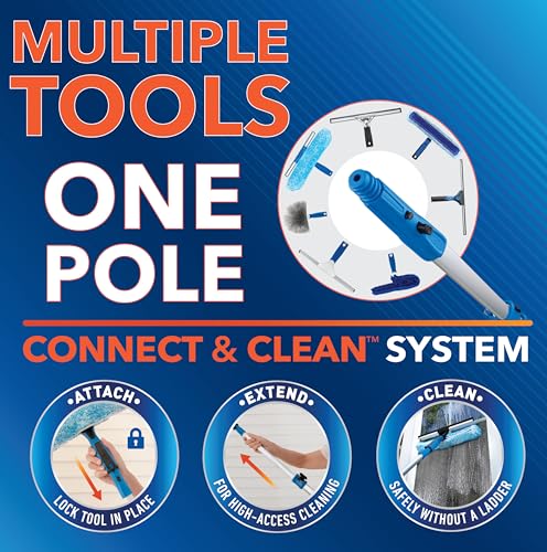 Unger Professional Connect and Clean 18” Swivel Window and Glass Cleaning Squeegee with EZ Change, Large Surfaces with Streak-Free Results, Swiveling Head for Corners and Edges, Rubber Replacement - size: 5", style: Swivel Squeegee II