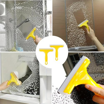 2 PCS Silicone Squeegee, Water Wiper Car Window Water Blade Multi-Function Silicone Scraper for Car Windshield Window Mirror Glass Door