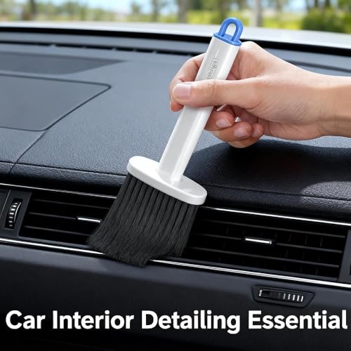 1pcs,Home Cleaning Crevice Brush Bathroom Kitchen Tile Dead-end Multifunctional Window Crevice Dust Brushes,20.5 * 10 * 2.5cm (Blue White) - color: Blue White