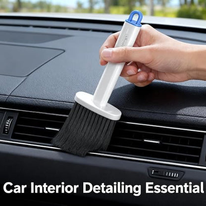 1pcs,Home Cleaning Crevice Brush Bathroom Kitchen Tile Dead-end Multifunctional Window Crevice Dust Brushes,20.5 * 10 * 2.5cm (Blue White) - color: Blue White