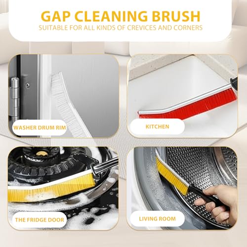 Groove Cleaning Brush Set for Kitchen Bathroom Window Tracks Crevice Home Cleaning Tool for Easy Cleaning 4PCS - color: Multicolor