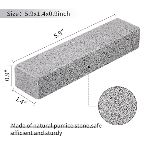 HongWay 36 Pack Pumice Stones for Toilet Cleaning Bowl Stick,Pumice Scouring Pad Pumice Stick Cleaner for Cleaning Toilet, Bathtubs, Kitchen Sink, Grill, Household (5.9 x 1.4 x 0.9 Inches) - style: 36pcs