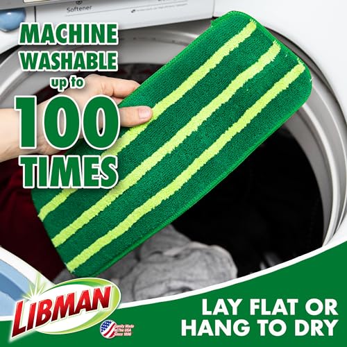 Libman Freedom Spray Mop Refill | Microfiber Mop | Household Essentials | Hardwood Floor Cleaner | Wall Mop | Cleaning Supplies | Floor Mop | Three Replacement Heads - style: 3 Pack Refill