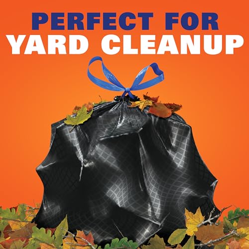 Hefty Ultra Strong Lawn & Leaf Trash Bags, Unscented, 39 Gallon, 16 Count - size: 16 Count (Pack of 1)
