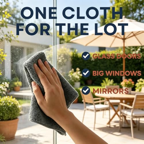 Liberty Cloth Cleaning Towels, 600GSM Microfiber Towels, Ultra Absorbent Lint-Free for Car & Home Use (Gray600g/㎡ 3pcs,40 * 40cm) - size: 40*40cm