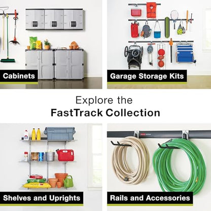 Rubbermaid Plastic Garage Corner Tool Tower Rack, Easy to Assemble, Organizes up to 30 Long-Handled Tools/Rakes/ Brooms/Shovles for Home/House/Outdoor/Sheds - style: Corner Tower