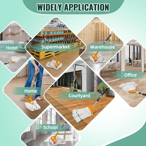 20oz Heavy Mop Replace Head, 3 Pack Commerical Replacement Mop，mop Head Replacement，Reusable Mop Head Refills-Replacement Mop Heads Suitable for Heavy Commercial Industrial Residential Areas - size: 20 Ounce 3Pack