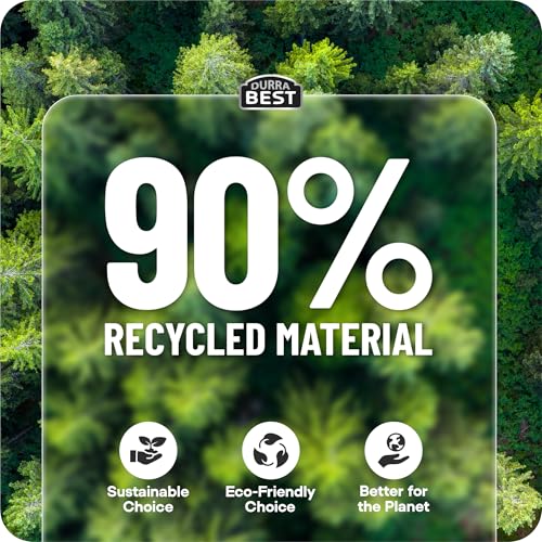 Heavy-Duty Trash Bags – 120 count, 18 Gallon Black, Ultra Thick Drawstring Garbage Bags – Leak-Resistant for Home & Commercial Use, Big Trash Bags, Made in USA - color: Black
