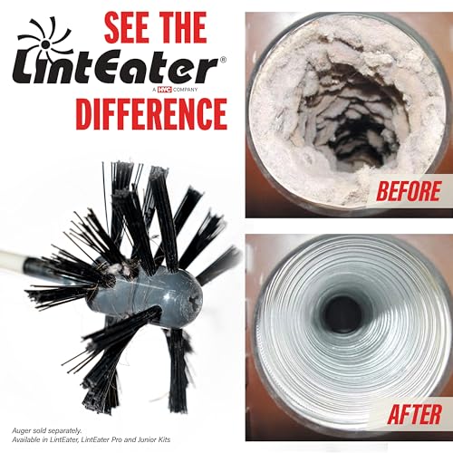 Dryer Cleaning Kit Extension Rods - Gardus R3203612 12' Extension Kit for Gardus RLE202 LintEater Rotary Dryer Vent Cleaner Kit, Dryer Vent Cleaning System Extends Up to 12’ with 4 Flexible 3' Rods - style: 12' Screw-Connect Extension