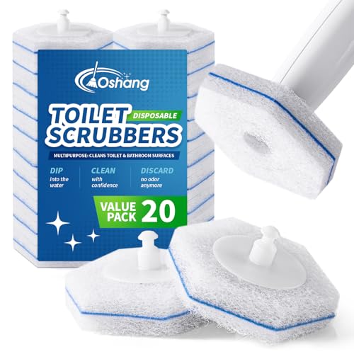 Compatible with Clorox Toilet Wand – Disposable Toilet Brush Head Refills (20 Count), Wand Not Included - size: 20 Count