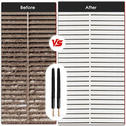 Dryer Vent Cleaner Kit, 2 Pack Dryer Lint Brush, 30 Inch Long Flexible Lint Remover, Refrigerator Coil Cleaning Brush, Home Essentials (Long-Style) - size: Long-style