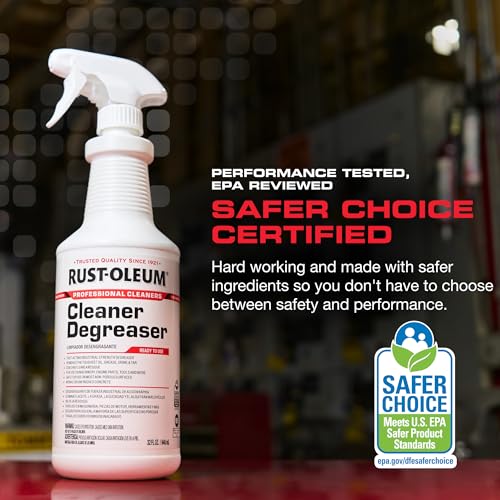 Rust-Oleum Professional Cleaners Cleaner Degreaser | Trigger Spray 32 oz Carafe Bottle | Professional Strength | Ready to Use - size: 32 Fl Oz (Pack of 1)