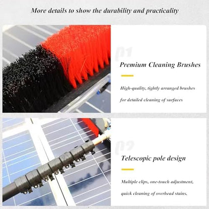Window Cleaning Tools Professional Cleaner Window Washing Kit with Extension Pole for High Ceilings Microfiber Scrubber for Indoor Outdoor High Glass - size: 400cm/13ft