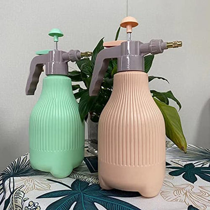 1500ml Gardening Spray Bottle with Rotating Nozzle - Large Area Uniform Spray, Sealed Copper Head, Ergonomic Handle Design (Green) - color: Green