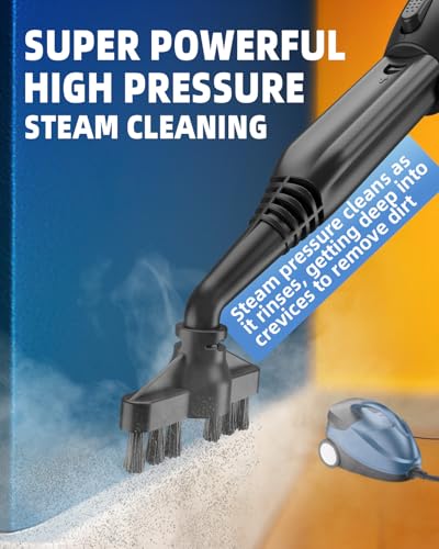 Steam Cleaner, Steam Cleaner For Home, Handheld Steam Cleaner With 30 Accessories, 1500W, 230°F High Temperature, Heavy Duty Portable Steamer with 1.5L Tank for Home Floor Cleaning