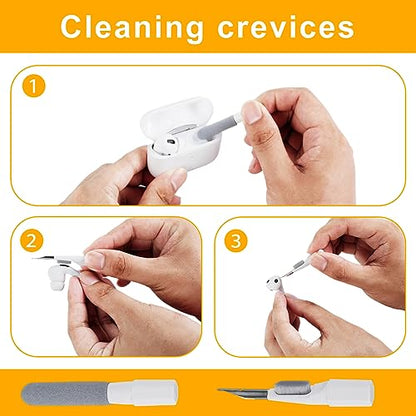 20 in 1 Multi-Functional Portable Electronic Cleaning Kit, Computer Keyboard Cleaner Brush Kit, Laptop Phone Screen Keyboard Cleaner Kit for Computer, Camera Lens, Keyboard, Headphones