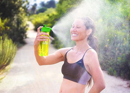 Lunatec® 750ml Mist, Shower & Hydration Spray Water Bottle. 3-in-1 Cooling, Cleaning & Drinking With Mister, Stream & Shower Patterns.